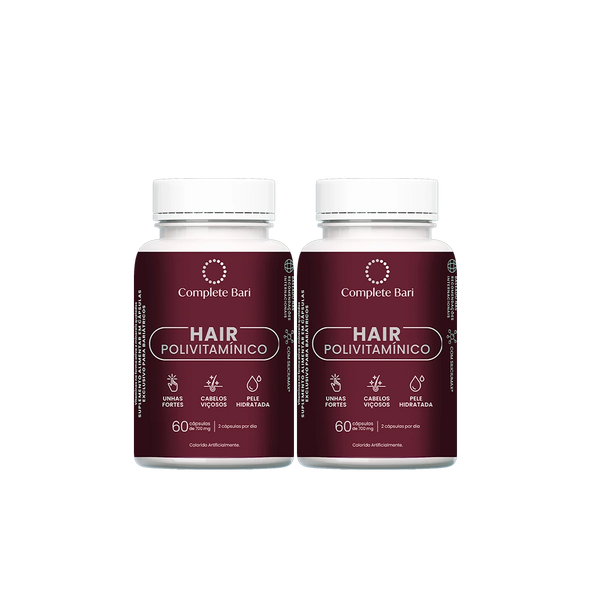 Kit Polivitamínico para Cabelos e Unhas: Ideal Para Quem Usa Caneta ou Fez Bariátrica