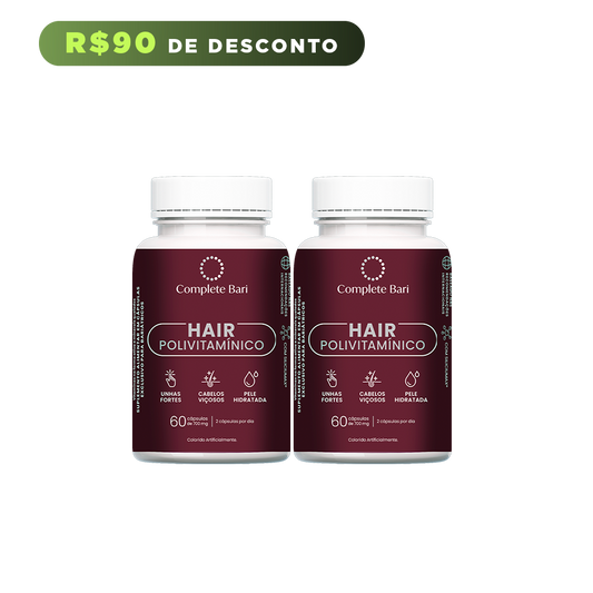 Kit Primeira Compra - 2 Polivitaminicos Cabelos e Unhas