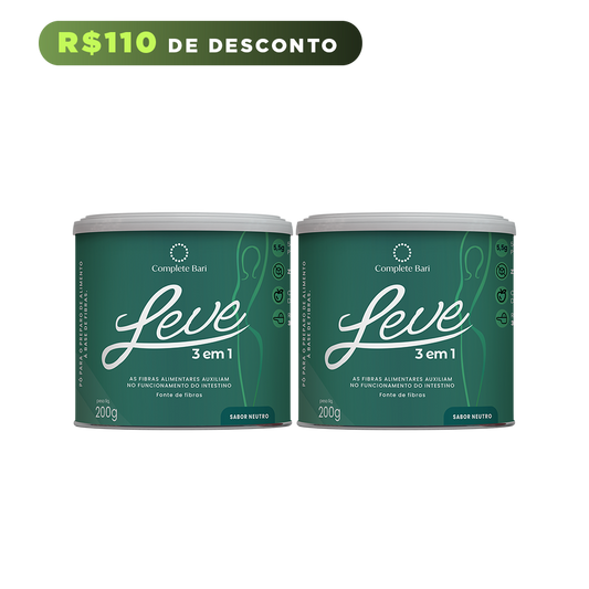 Kit Primeira Compra - 2 Complete Bari LEVE 3 em 1® Contra Reganho de Peso