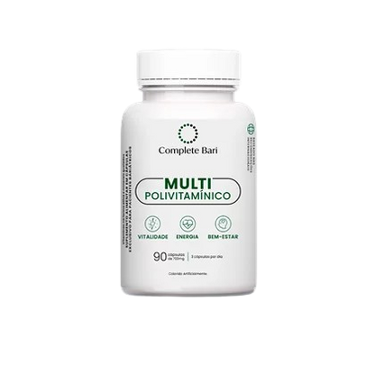 Multivitamínico Bariátrico – 23 Nutrientes, Vitaminas Ativas e Minerais Quelados (90 cápsulas)