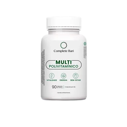 Multivitamínico Bariátrico – 23 Nutrientes, Vitaminas Ativas e Minerais Quelados (90 cápsulas)
