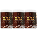Kit Whey Protein Ação 3 em 1 Chocolate Belga