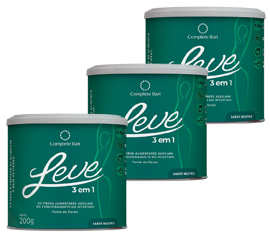 Kit Leve - Ação 3 em 1 Contra Reganho de Peso & Dumping + Brinde Vitamina D3