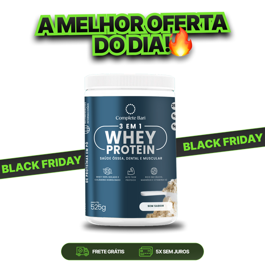 Whey Isolado 3 em 1 Neutro 525gr Complete Bari