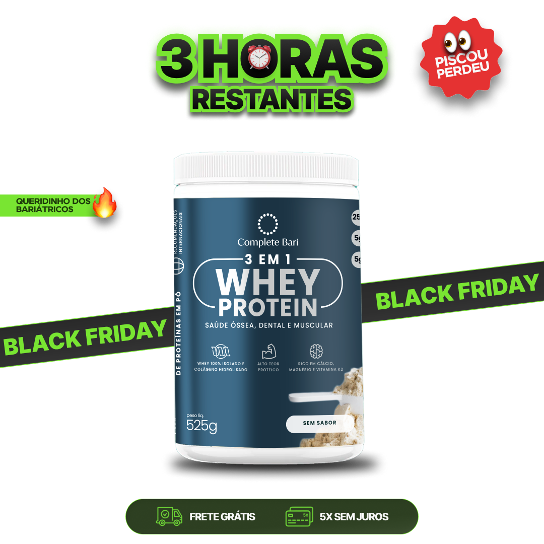 Whey Isolado 3 em 1 Neutro 525gr Complete Bari