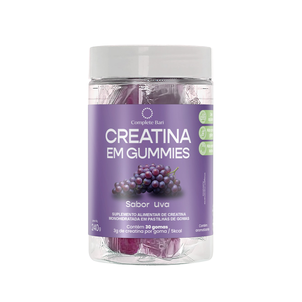 Creatina em Gummies Sabor Uva 3g