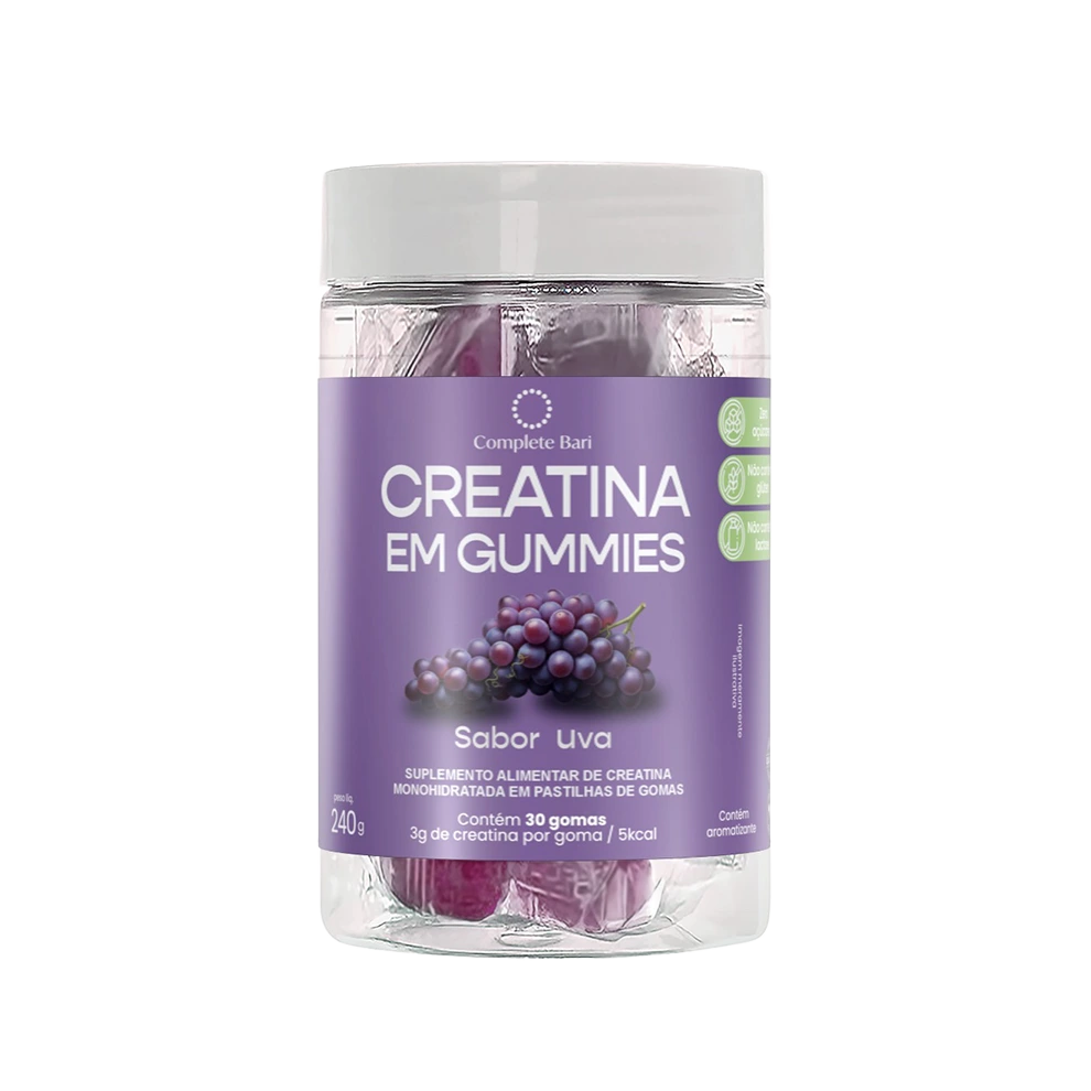 Creatina em Gummies Sabor Uva 3g