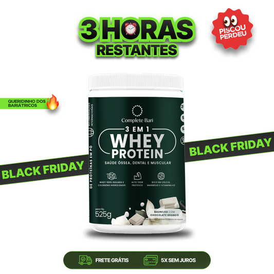 Whey Isolado 3 em 1 Baunilha com Chocolate 525gr Complete Bari