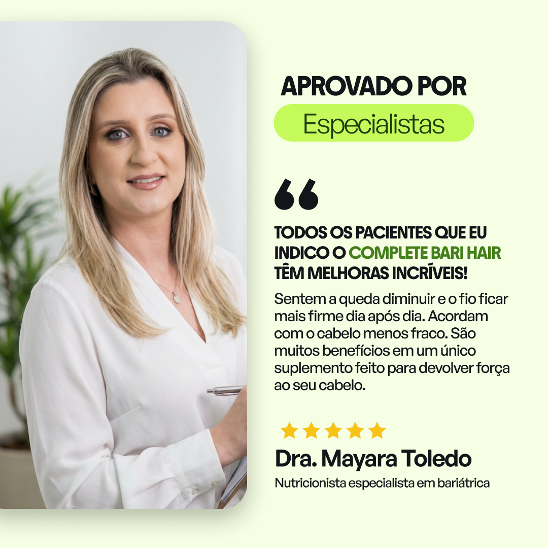 Polivitamínico para Cabelos e Unhas com Silício Orgânico + Cisteína (60 cápulas)