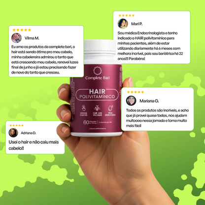 Polivitamínico para Cabelos e Unhas com Silício Orgânico + Cisteína (60 cápulas)