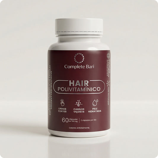 Polivitamínico para Cabelos e Unhas com Silício Orgânico + Cisteína (60 cápulas)