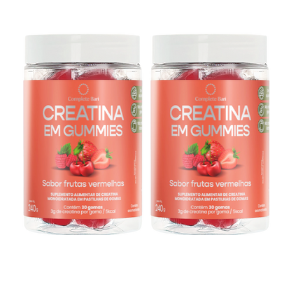 Kit Creatina em Gummies Frutas Vermelhas