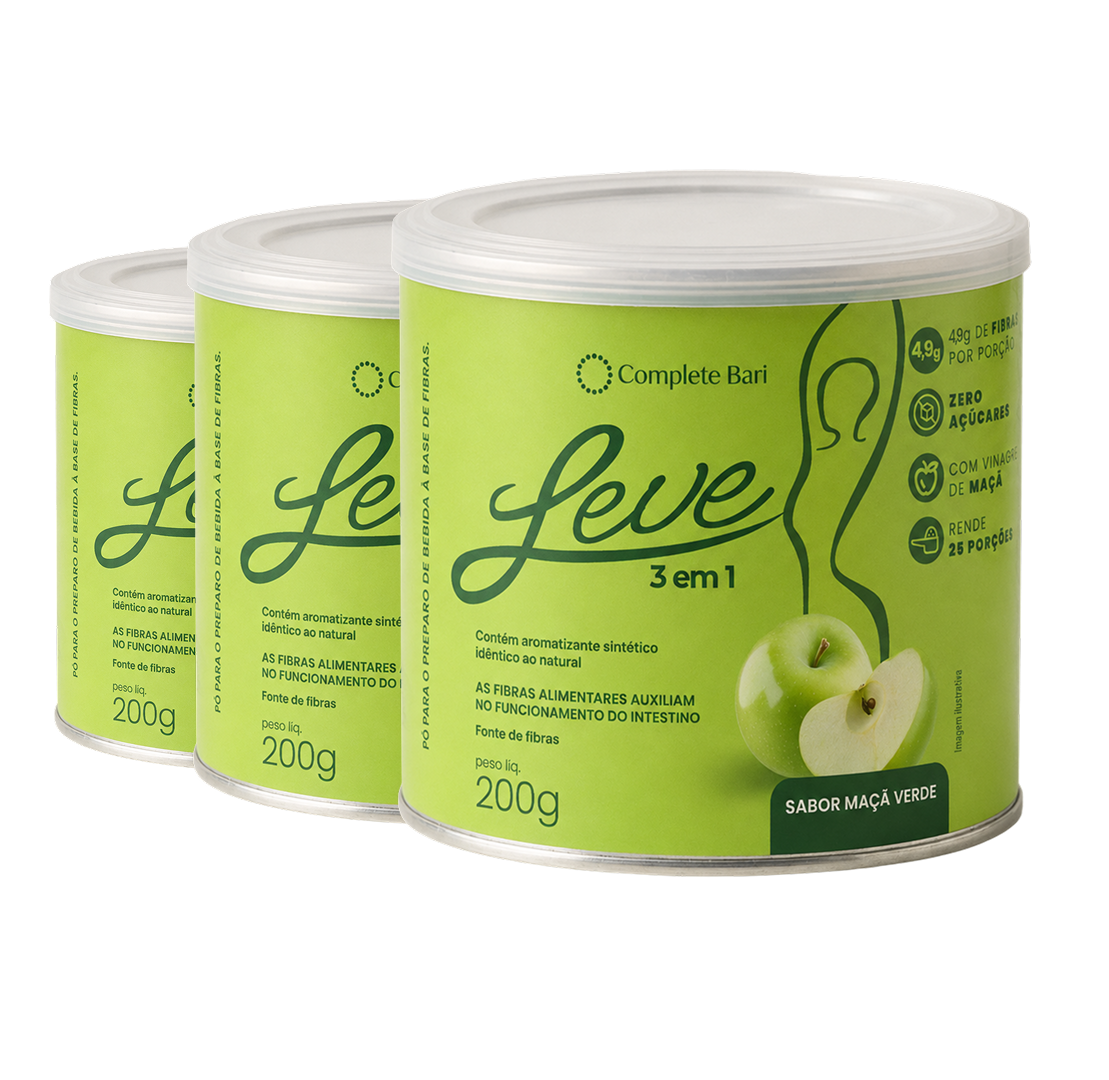 Kit Leve Maçã - Ação 3 em 1 Contra Reganho de Peso & Dumping