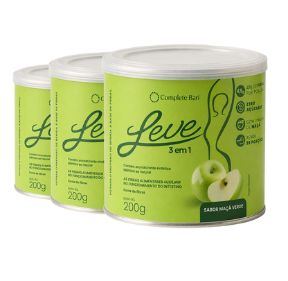 Kit Leve Maçã - Ação 3 em 1 Contra Reganho de Peso & Dumping