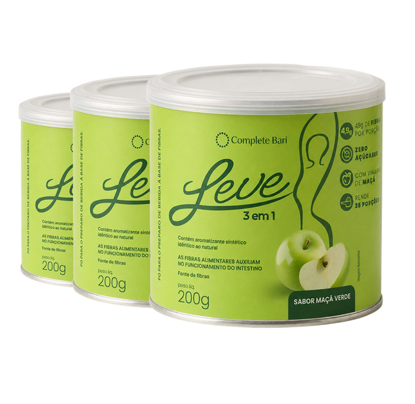 Kit Leve Maçã - Ação 3 em 1 Contra Reganho de Peso & Dumping