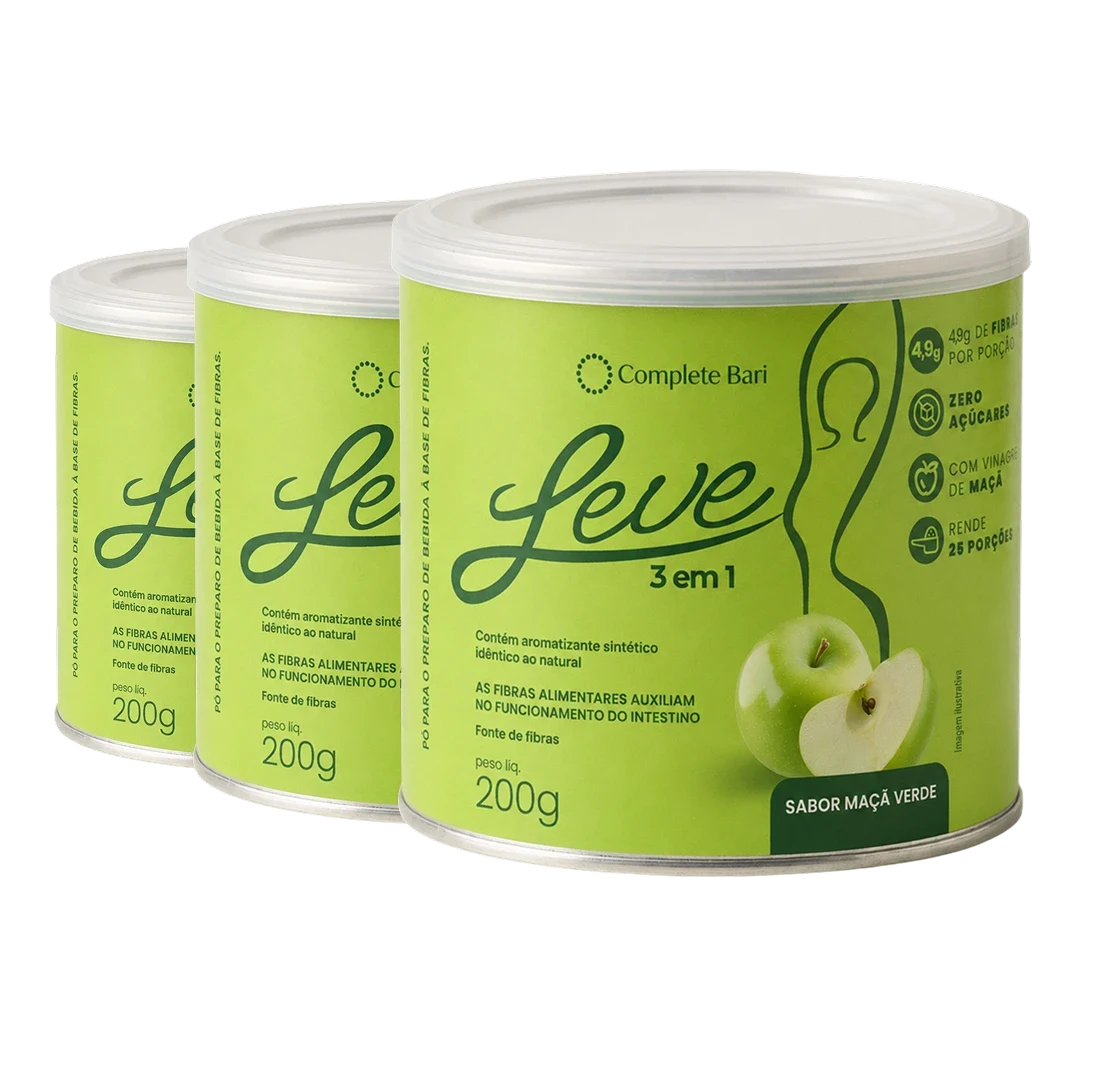 Kit Leve Maçã - Ação 3 em 1 Contra Reganho de Peso & Dumping