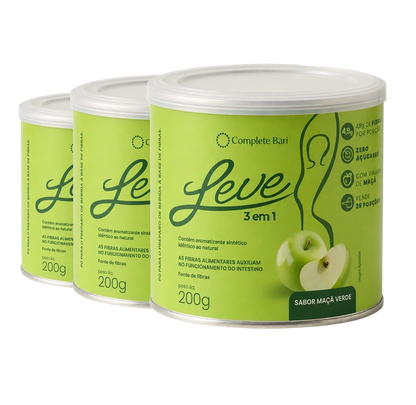 Kit Leve Maçã - Ação 3 em 1 Contra Reganho de Peso & Dumping