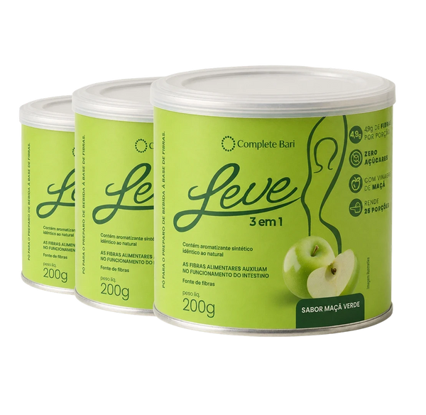 Kit Leve Maçã - Ação 3 em 1 Contra Reganho de Peso & Dumping