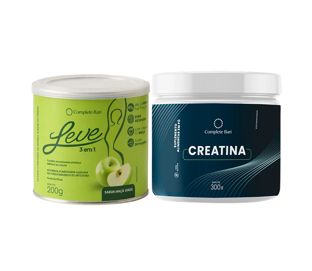 Kit Leve Maçã - Ação 3 em 1 + Creatina