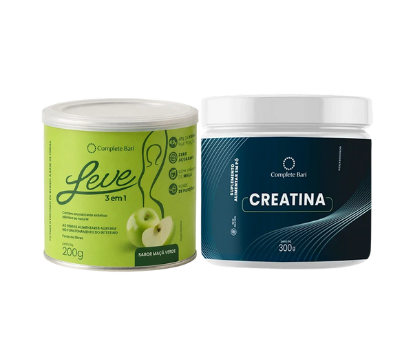 Kit Leve Maçã - Ação 3 em 1 + Creatina