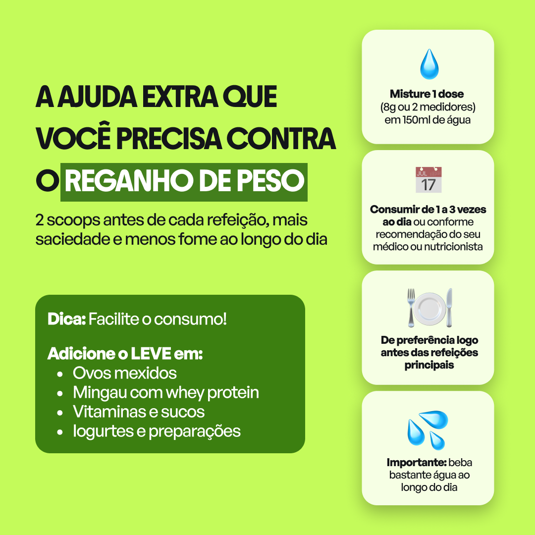 LEVE 3 em 1® – Contra Reganho de peso e Dumping
