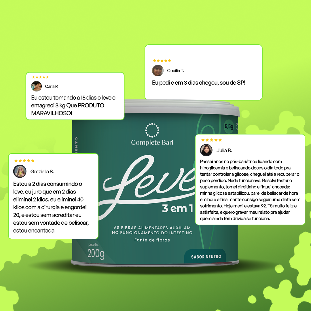 LEVE 3 em 1® – Contra Reganho de peso e Dumping