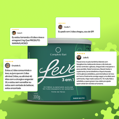 LEVE 3 em 1® Complete Bari – Contra Reganho de peso e Dumping