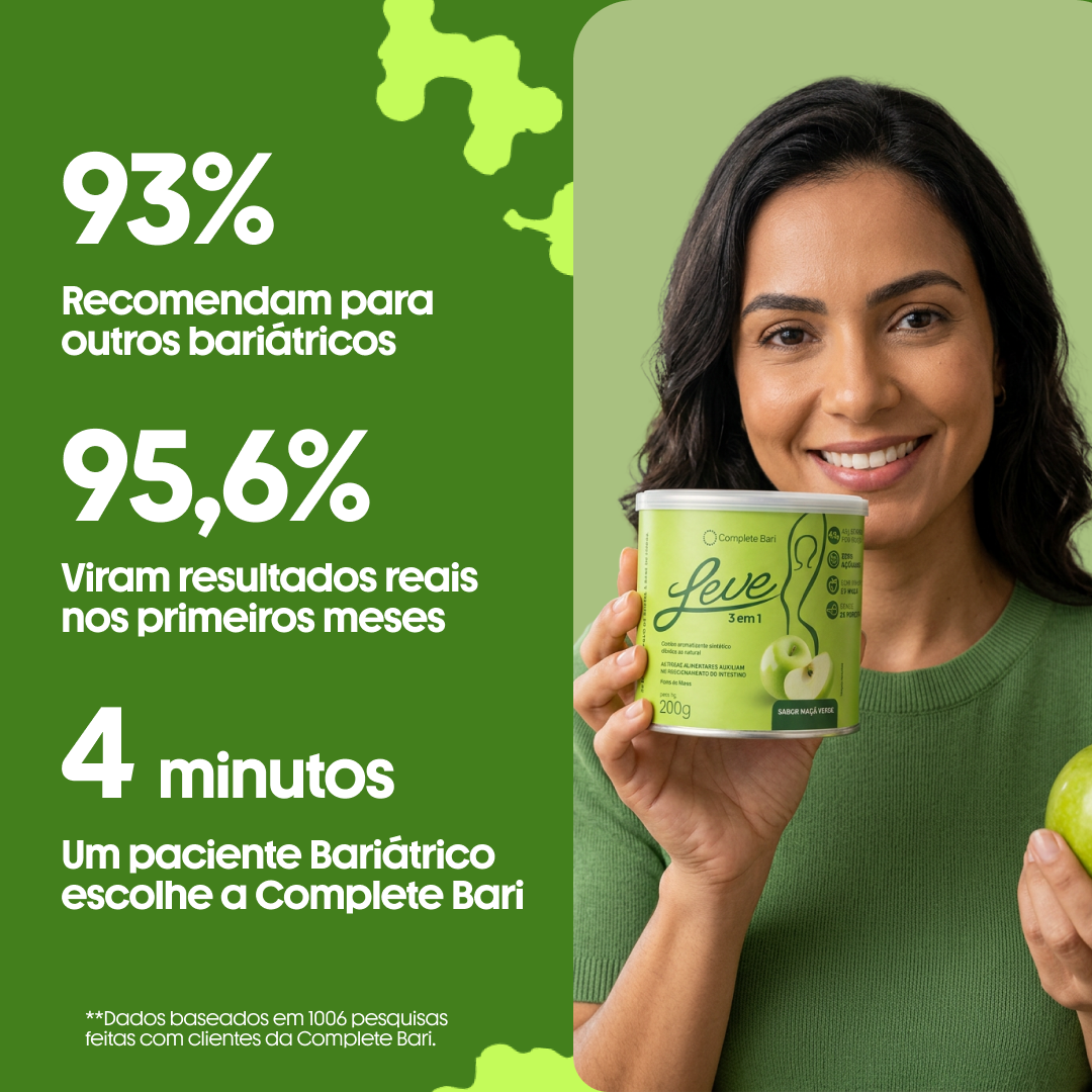 Leve Maçã - Ação 3 em 1 Contra Reganho de peso e Dumping