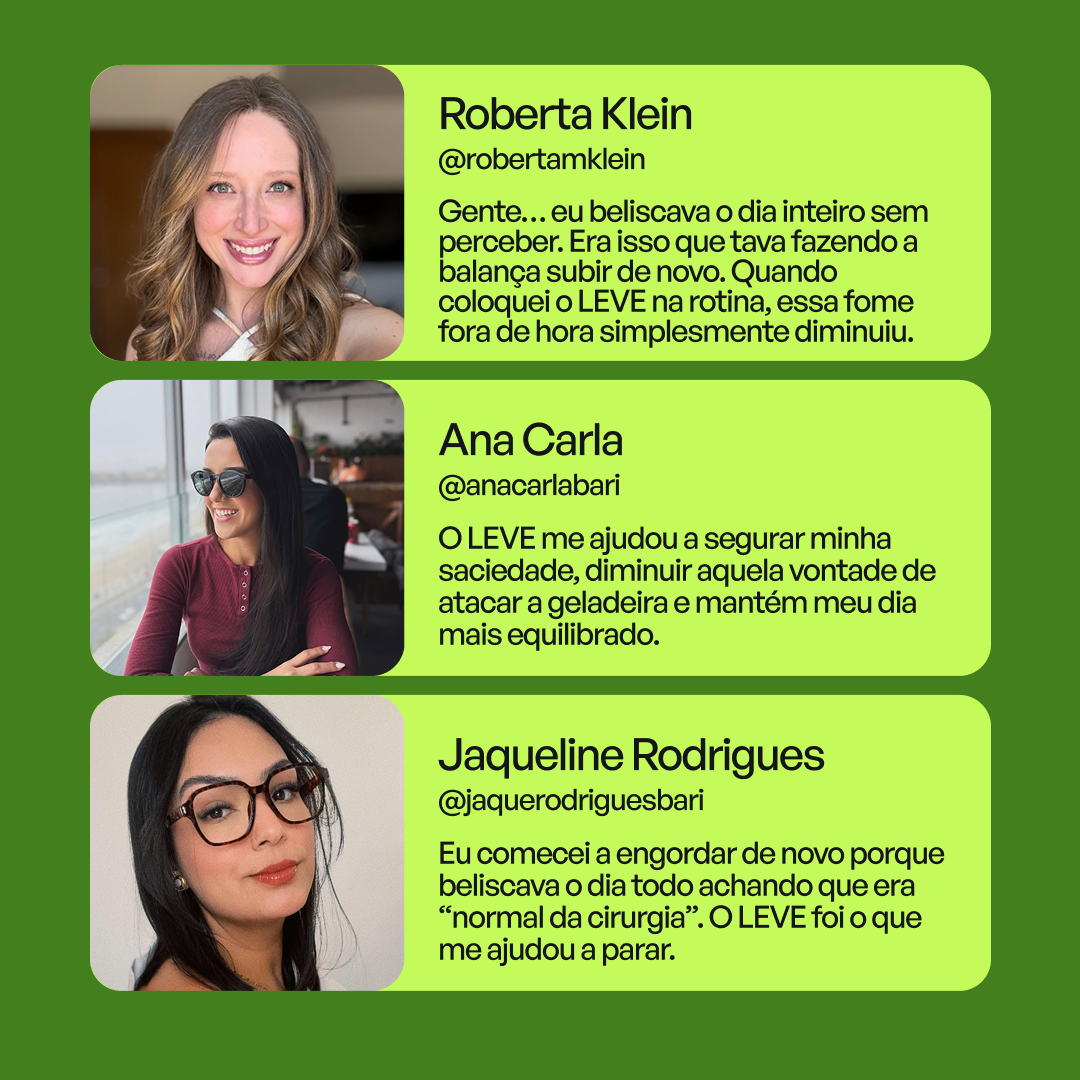 LEVE 3 em 1® – Contra Reganho de peso e Dumping