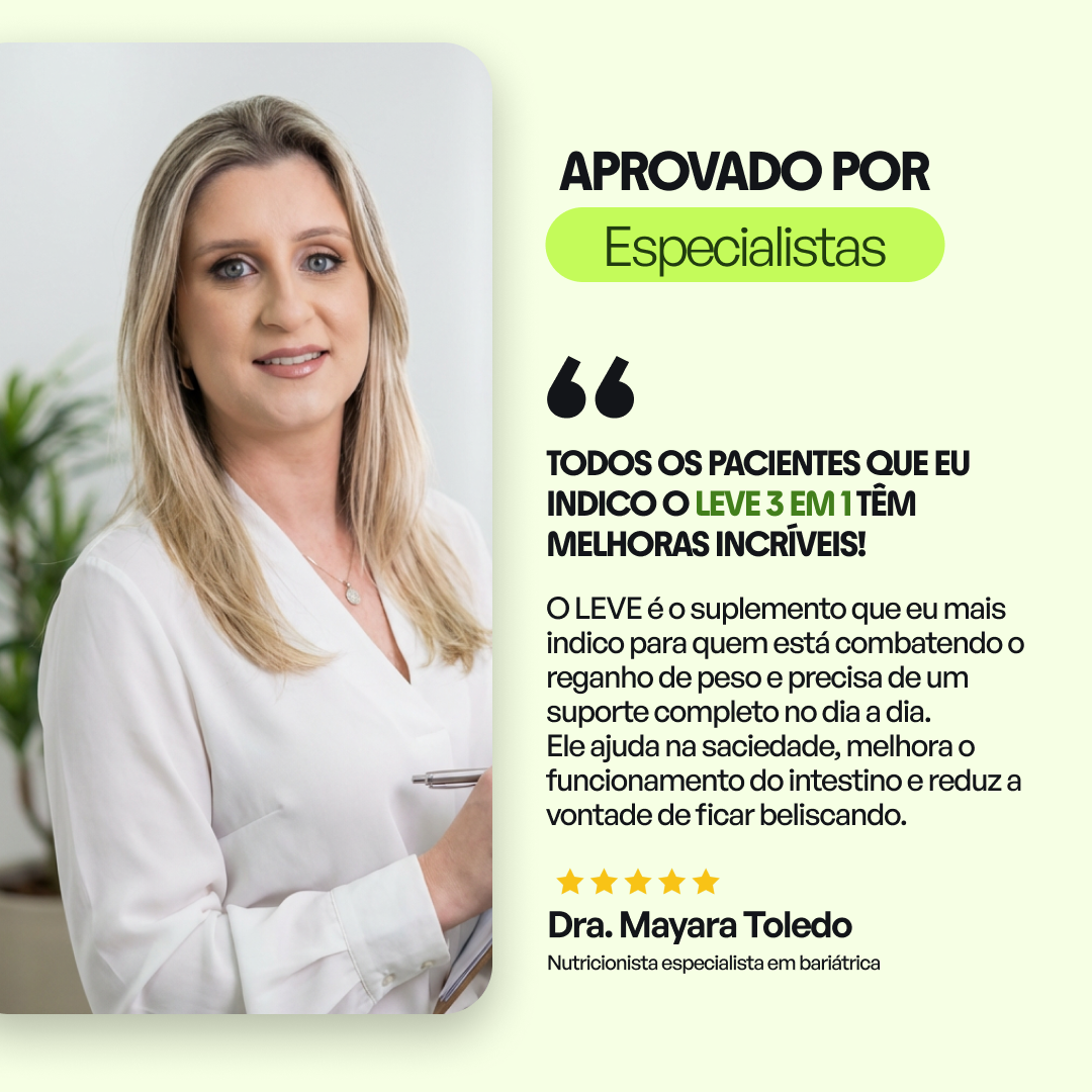 LEVE 3 em 1® Complete Bari – Contra Reganho de peso e Dumping