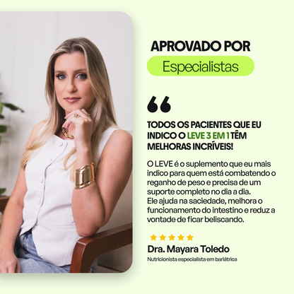 Kit 3 LEVE 3 em 1® – Contra Reganho de Peso & Dumping