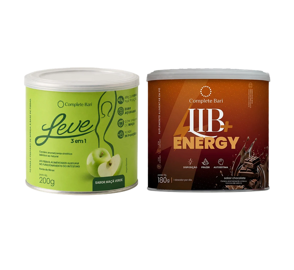 Kit Leve Maçã- Ação 3 em 1 + Lib Energy Chocolate