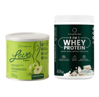 Kit Leve Maçã - Ação 3 em 1 + Whey Protein Baunilha com Chocolate Branco