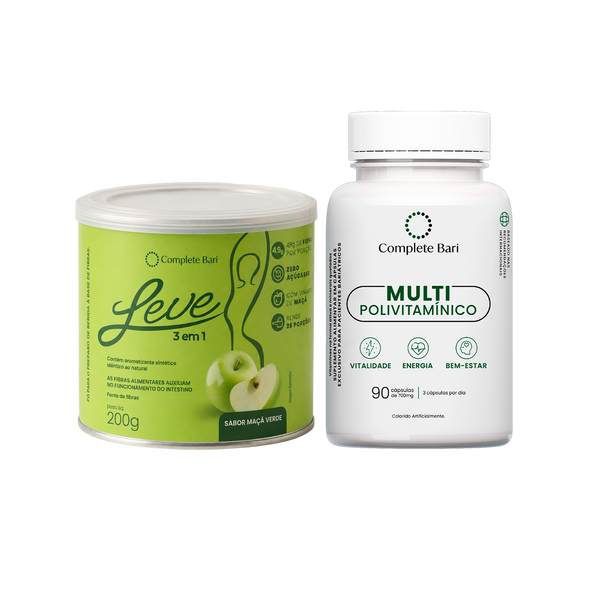 Kit Leve Maçã - Ação 3 em 1 + Multivitamínico