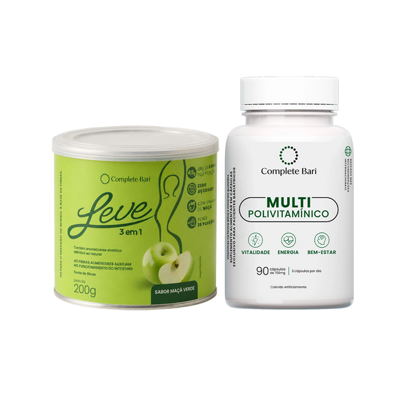 Kit Leve Maçã - Ação 3 em 1 + Multivitamínico