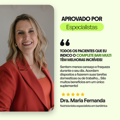 Multivitamínico Bariátrico – 23 Nutrientes com alta absorção