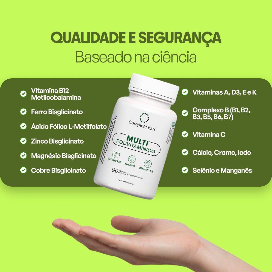 Kit Multivitamínico Bariátrico para 2 Meses – 23 Nutrientes & Vitaminas Ativas