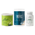 Kit Leve Maçã - Ação 3 em 1 + Multivitamínico + Whey Protein Neutro