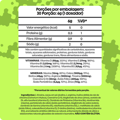 Lib Energy Chocolate 180g - Tirosina Arginina CQ10