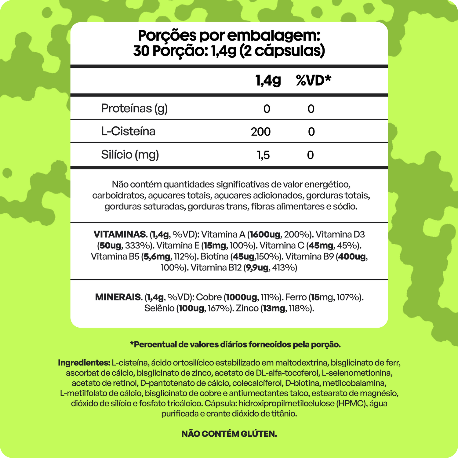 Polivitamínico para Cabelos e Unhas