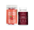 Kit Creatina em Gummies Frutas Vermelhas + Polivitamínico Cabelo e Unhas