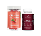 Kit Creatina em Gummies Frutas Vermelhas + Polivitamínico Cabelo e Unhas