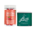 Kit Creatina em Gummies Frutas Vermelhas + Leve Neutro - Ação 3 em 1