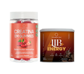 Kit Creatina em Gummies Frutas Vermelhas + Lib Energy Chocolate