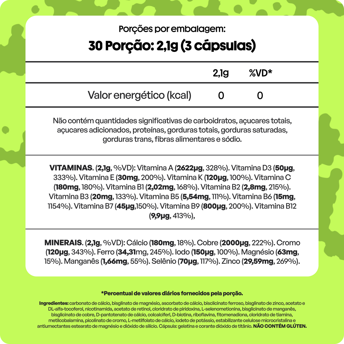 Multivitamínico Para Usuários de Caneta ou Bariátrico | 23 Nutrientes