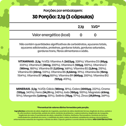 Multivitamínico Para Usuários de Caneta ou Bariátrico | 23 Nutrientes