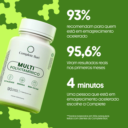 Multivitamínico Para Usuários de Caneta ou Bariátrico | 23 Nutrientes