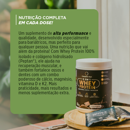 Whey Isolado 3 em 1 Chocolate Belga 525gr Complete Bari