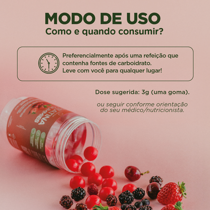 Kit Creatina em Gummies Frutas Vermelhas para 3 Meses