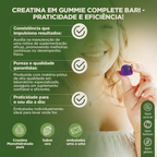 Kit Creatina em Gummies Uva + Leve Neutro - Ação 3 em 1